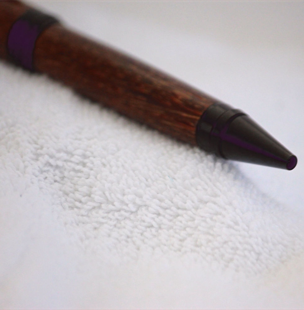 Miniature : Stylo-bille - Palmier rouge  & Chrome noir