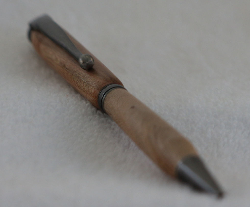 Miniature : Stylo-bille - Érable & Argent antique