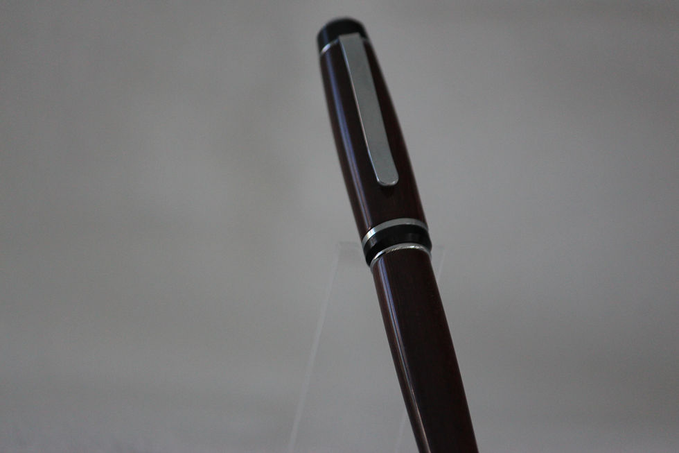 Miniature : Stylo-bille - Ébène mexicain & Chrome