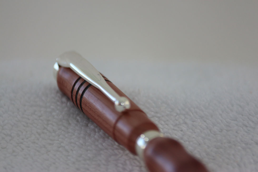 Miniature : Stylo-bille  - Cèdre aromatique  & Argent