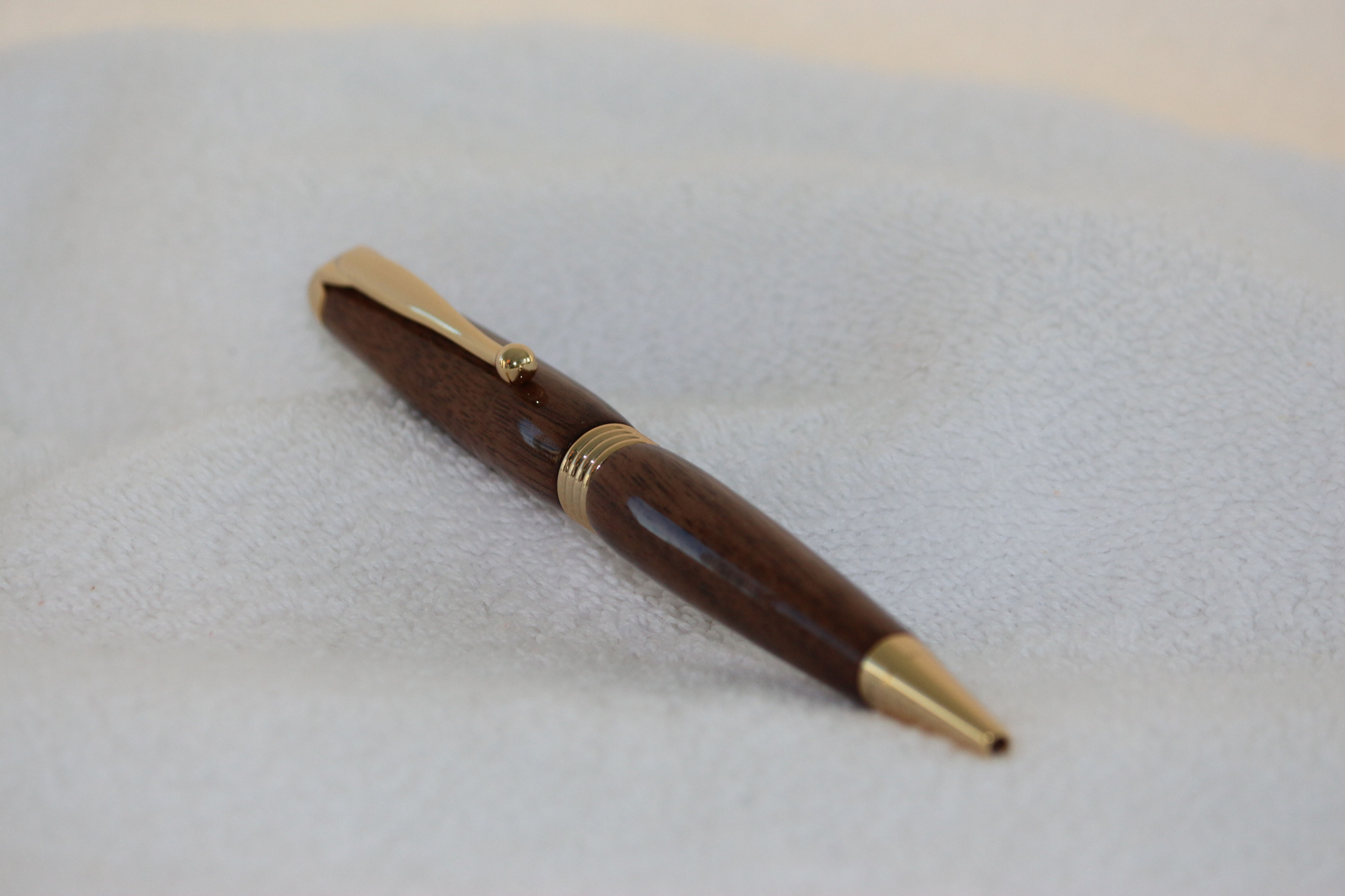 Stylo-bille - Noyer & Or