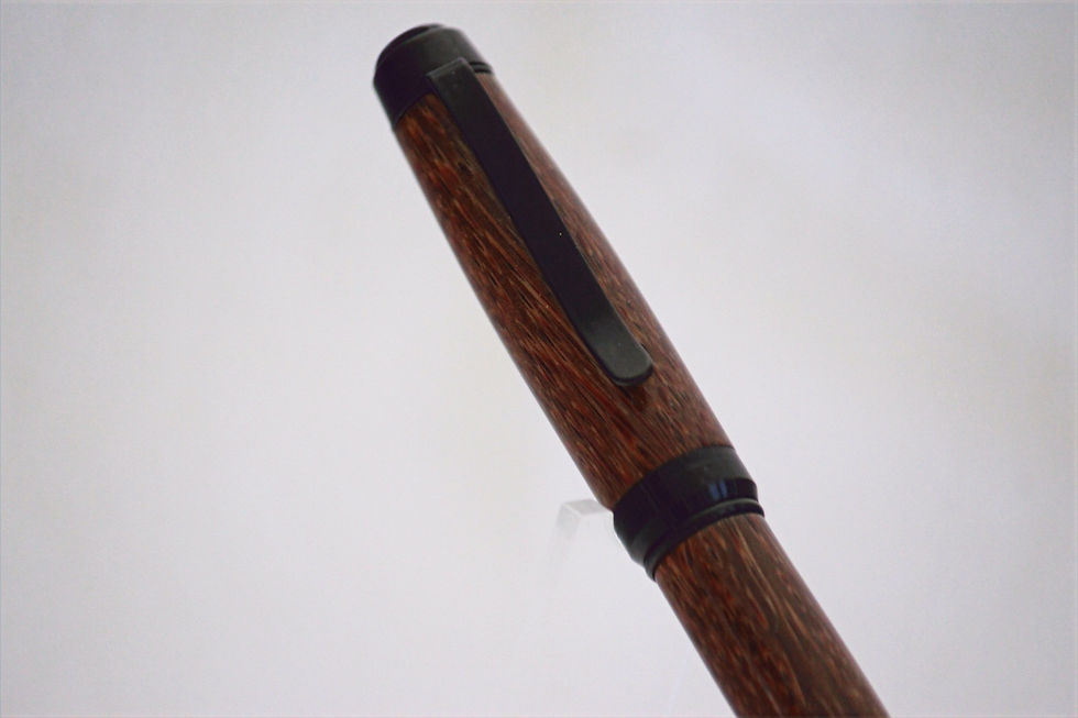 Miniature : Stylo-bille - Palmier rouge  & Chrome noir