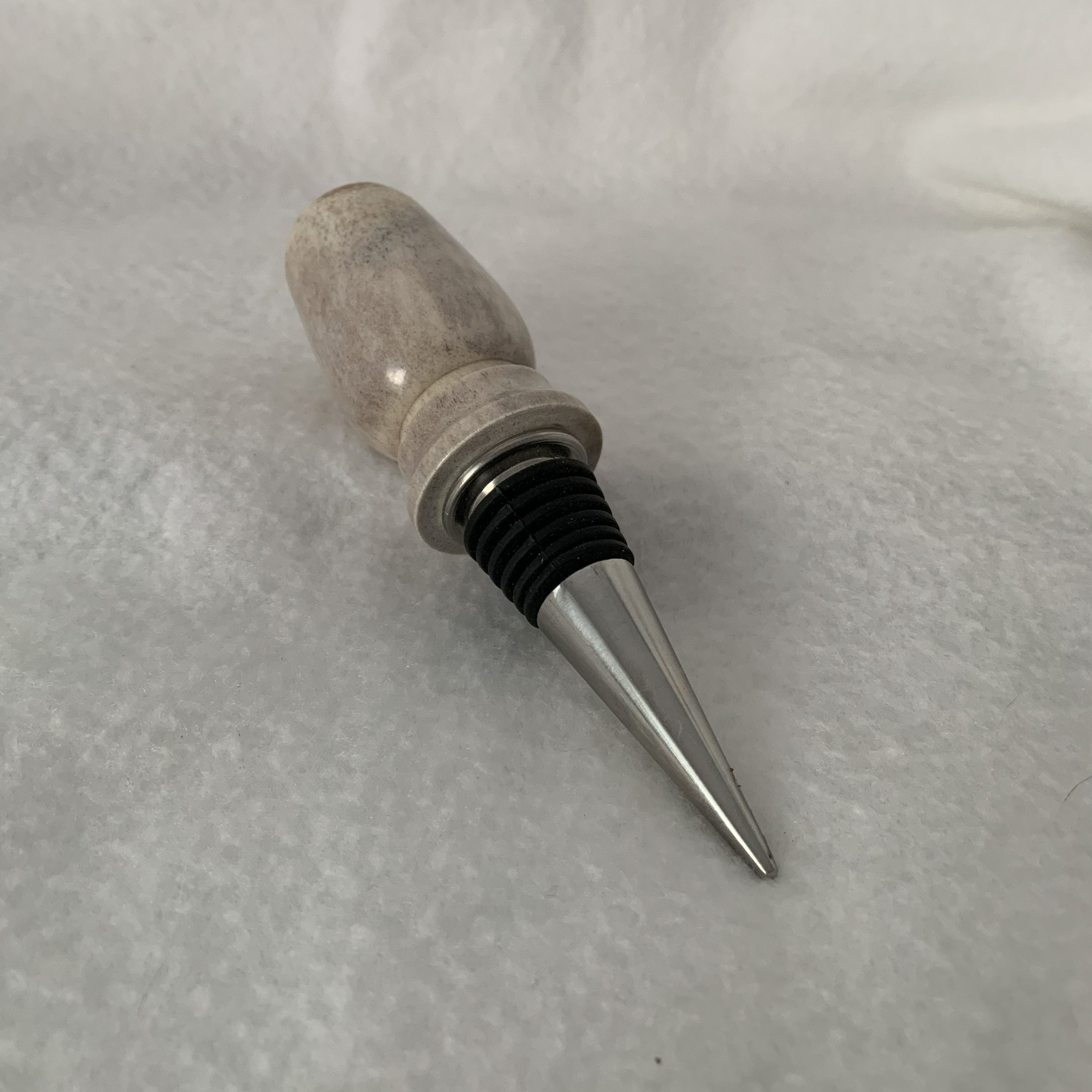 Copie de Bouchon bouteille vin - Bois d'orignal & Acier inoxydable