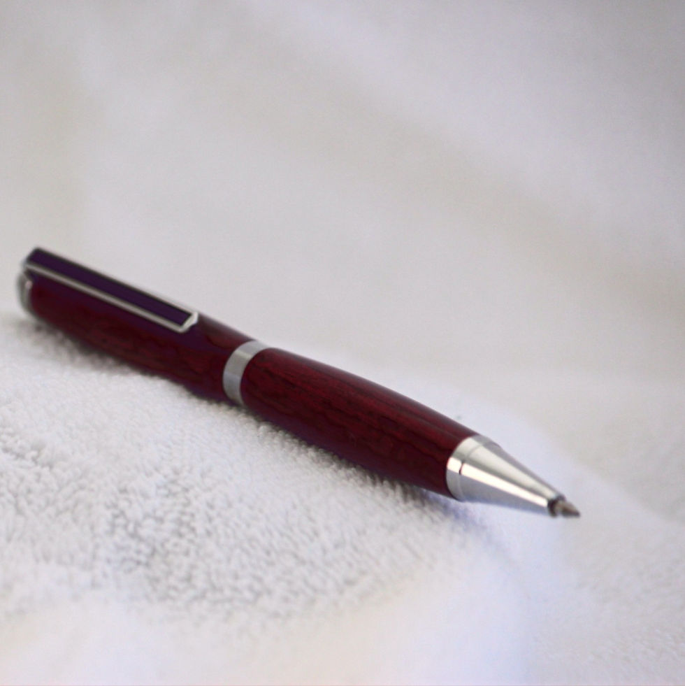 Miniature : Stylo-bille - Purple heart  & Chrome