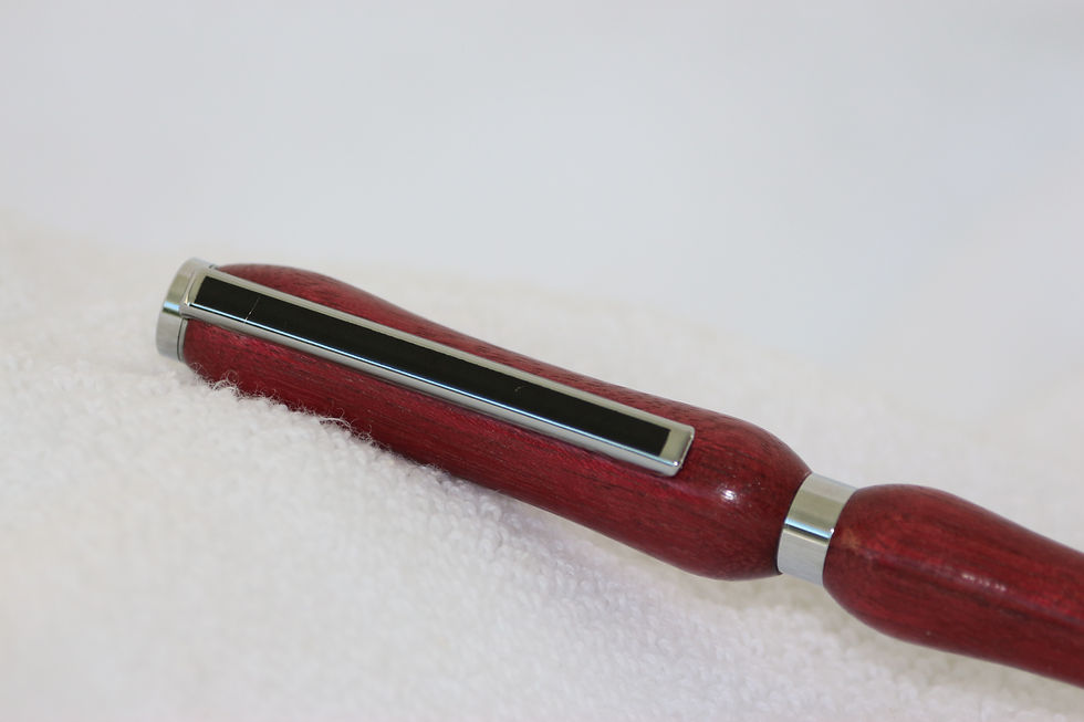 Miniature : Stylo-bille - Amarante & Chrome