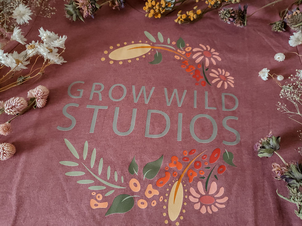 Thumbnail: Grow Wild Studios Heather Mauve T-Shirt