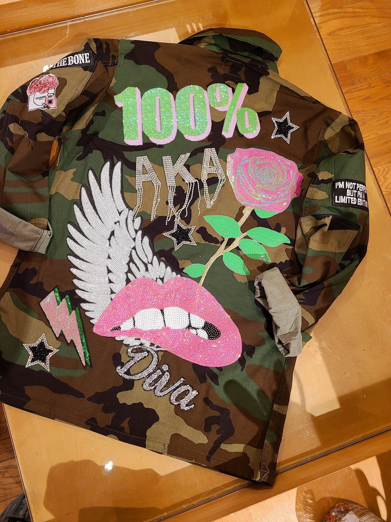 Aka Inspired Military Fatigue Jacket
