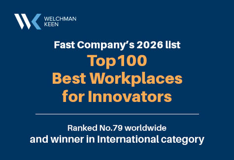 Welchman Keen Ranked on Fast Company’s Eighth Annual List of the 100 Best Workplaces for Innovators
