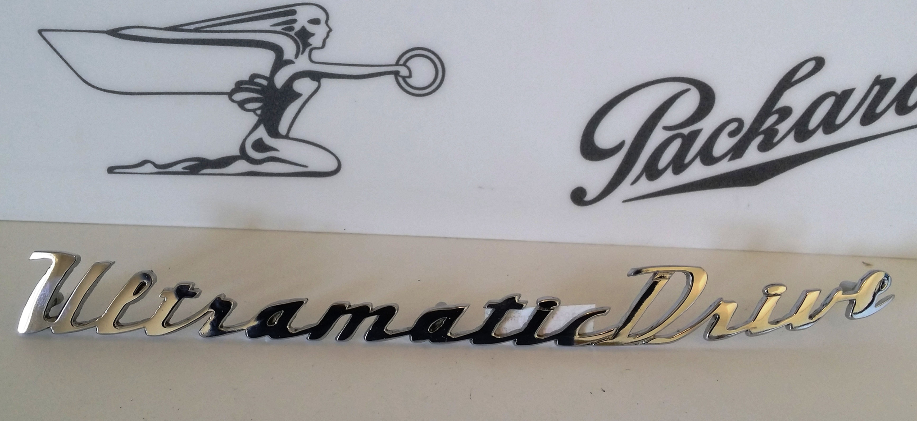 1950 Packard Trunk "Ultramatic Drive" Emblem