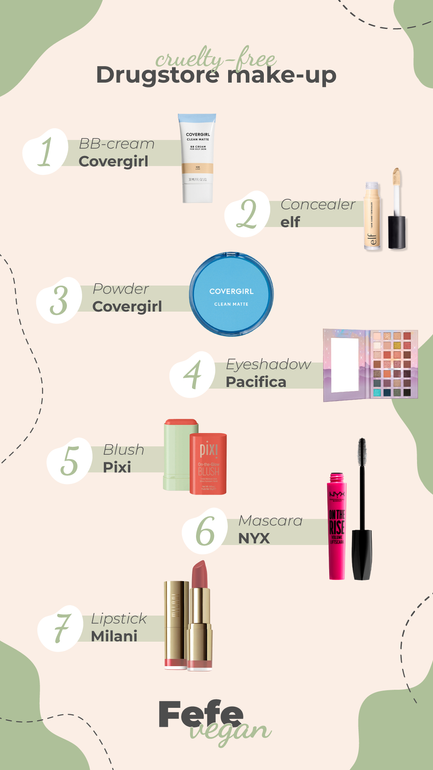 Cruelty-free drugstore make-up