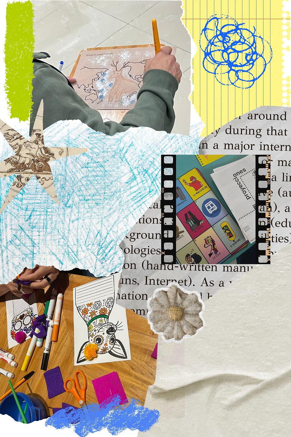 Collage elaborado por María Fernanda Trejo con imágenes de autoría propia y recursos de Canva