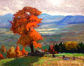Maurice Cullen - Golden Autumn, St. Jovite, 1927