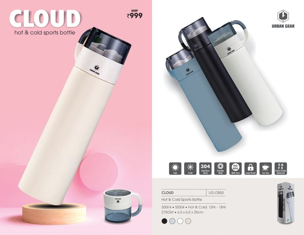 Hot & Cold Sports Bottle - CLOUD