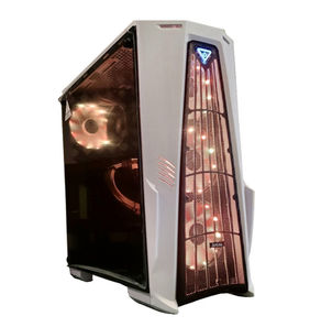 Custom white and gold PC gaming PC
