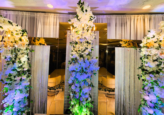 Reception Stage Decoration - Golden Theme