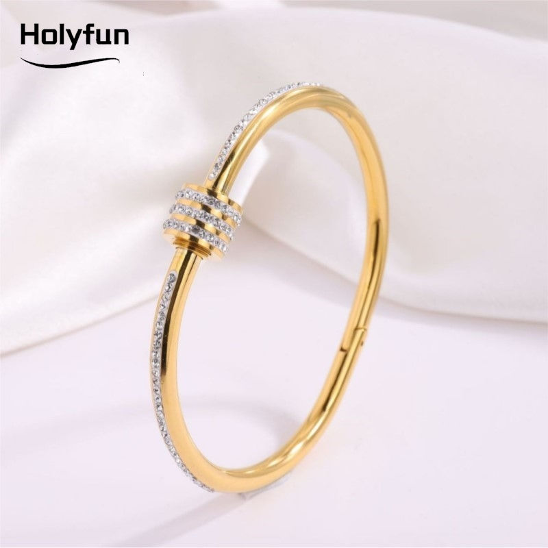 Thumbnail: Classic Bracelet Design Gold Color Waterproof Stainless Steel Luxury Brand Spark
