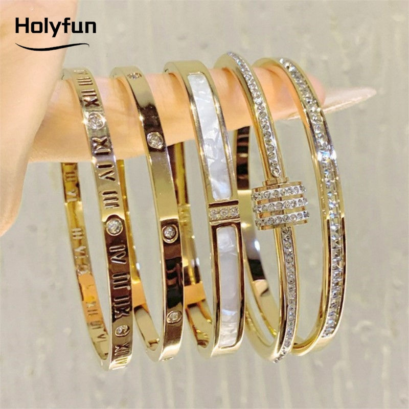 Thumbnail: Classic Bracelet Design Gold Color Waterproof Stainless Steel Luxury Brand Spark