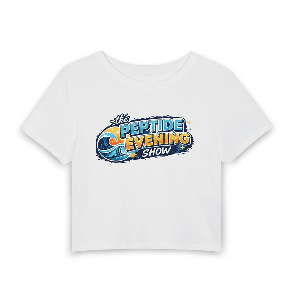 Thumbnail: Women's Baby Tee - THE PEPTIDE EVENING SHOW
