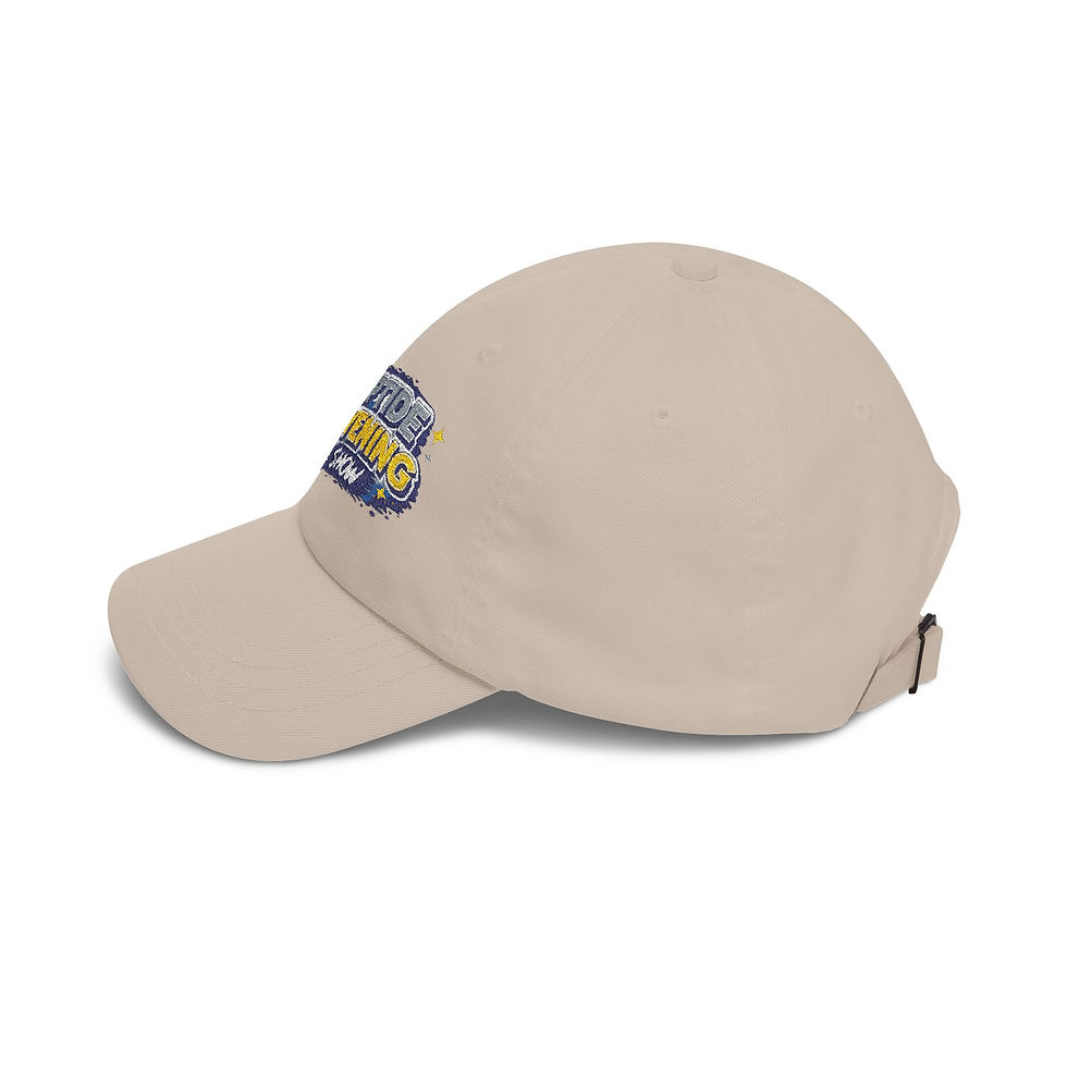 Thumbnail: Copy of Dad Cap — 'THE PEPTIDE EVENING SHOW' Beach Wave Embroidered Hat