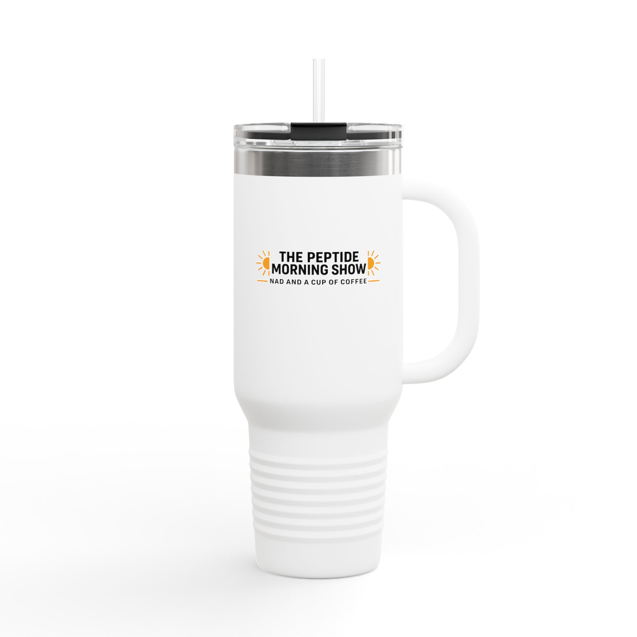 The Peptide Morning Show Insulated Travel Mug | 40oz Tumbler