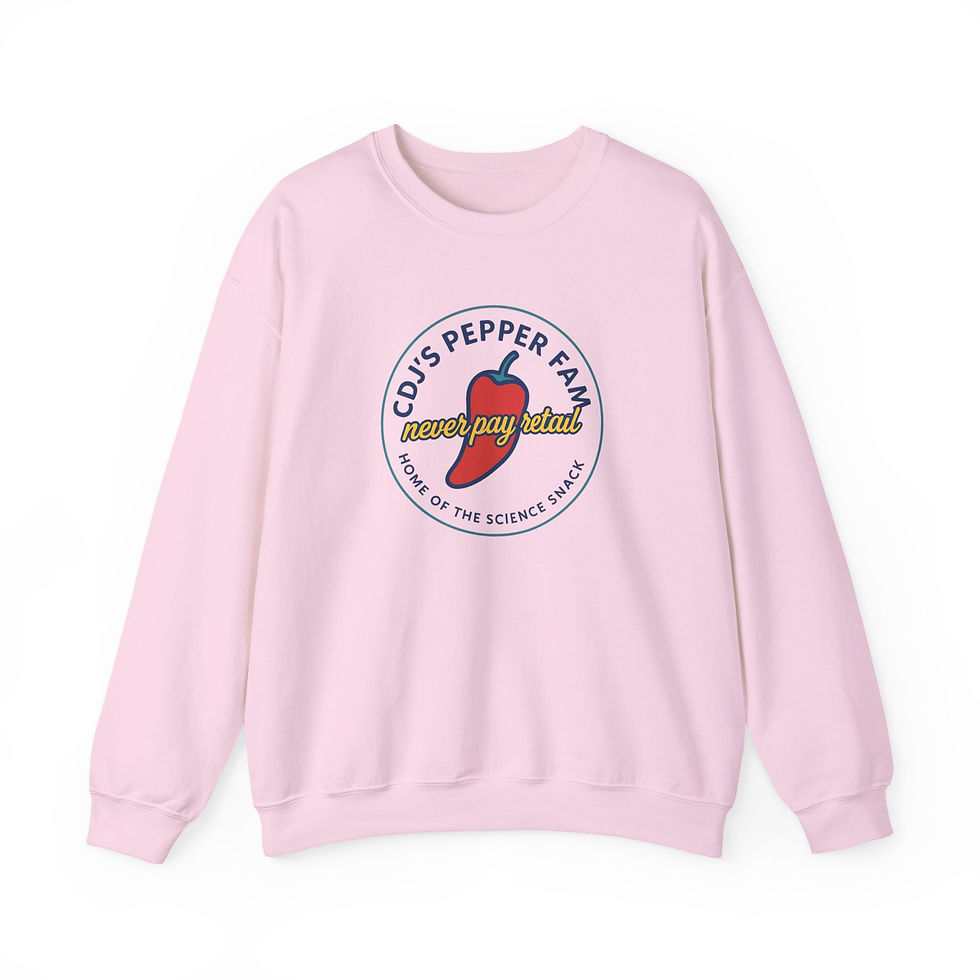 Thumbnail: CDJ's Never pay retail Crewneck Sweatshirt Chili Pepper Logo
