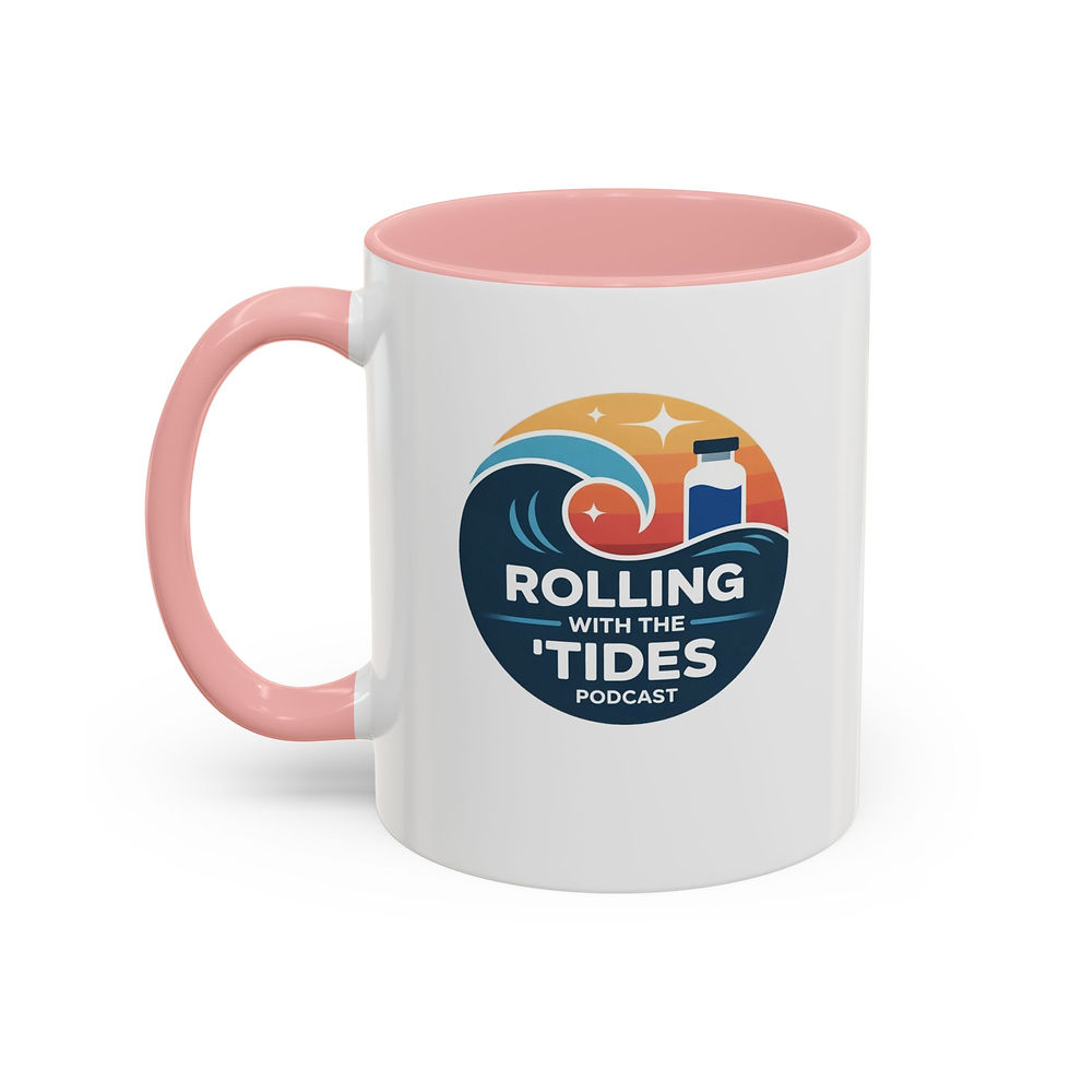 Thumbnail: Rolling With The Tides Podcast Accent Coffee Mug — 11/15oz