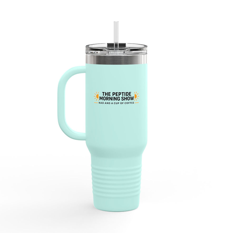 Thumbnail: The Peptide Morning Show Insulated Travel Mug | 40oz Tumbler