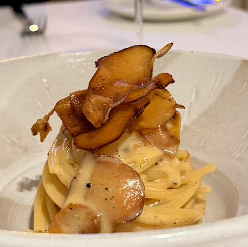 swrodfish carbonara at tartarun