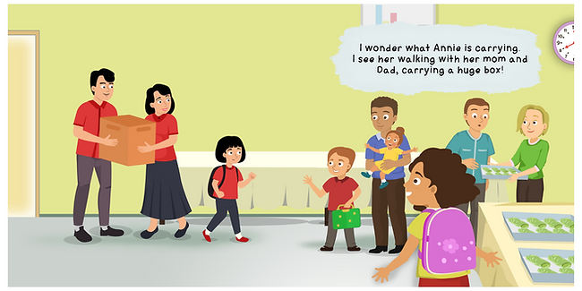 Thumbnail: an image of a page from the book, Family Potluck.