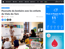 [Revue de presse] Au Viala-du-Tarn sur la venue des autrices à l'école