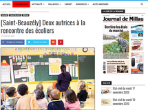 [Revue de presse] Le Journal de Millau 21/11/20