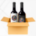 Caja con 6 botellas de Merlot Reserva y 6 botellas de Merlot Joven