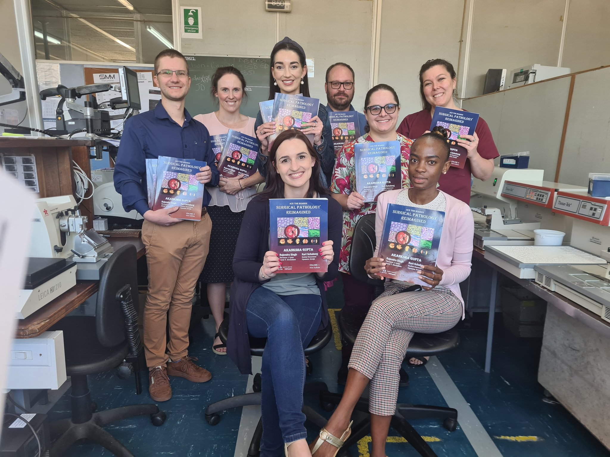 Pathologists in South Africa with Ace My Path books