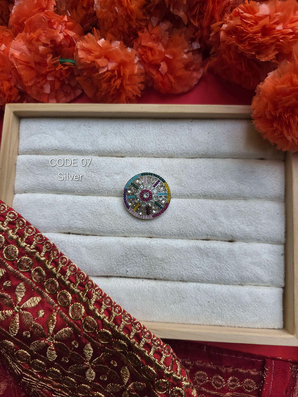 Thumbnail: Polki Ring - Multicoloured 