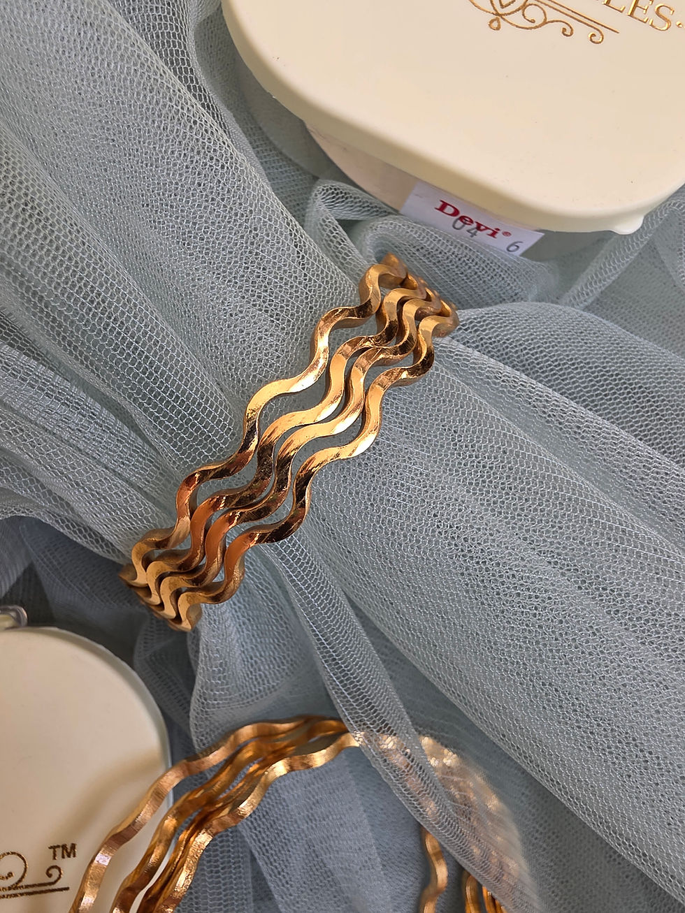 Thumbnail: Golden wave bangles 