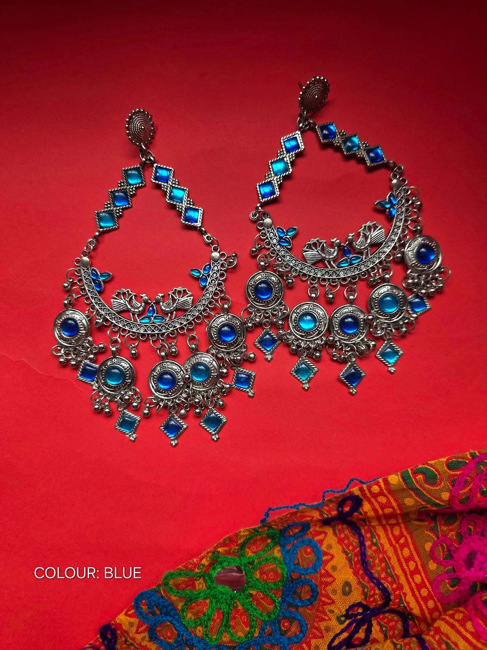 Thumbnail: Oxidized Earrings