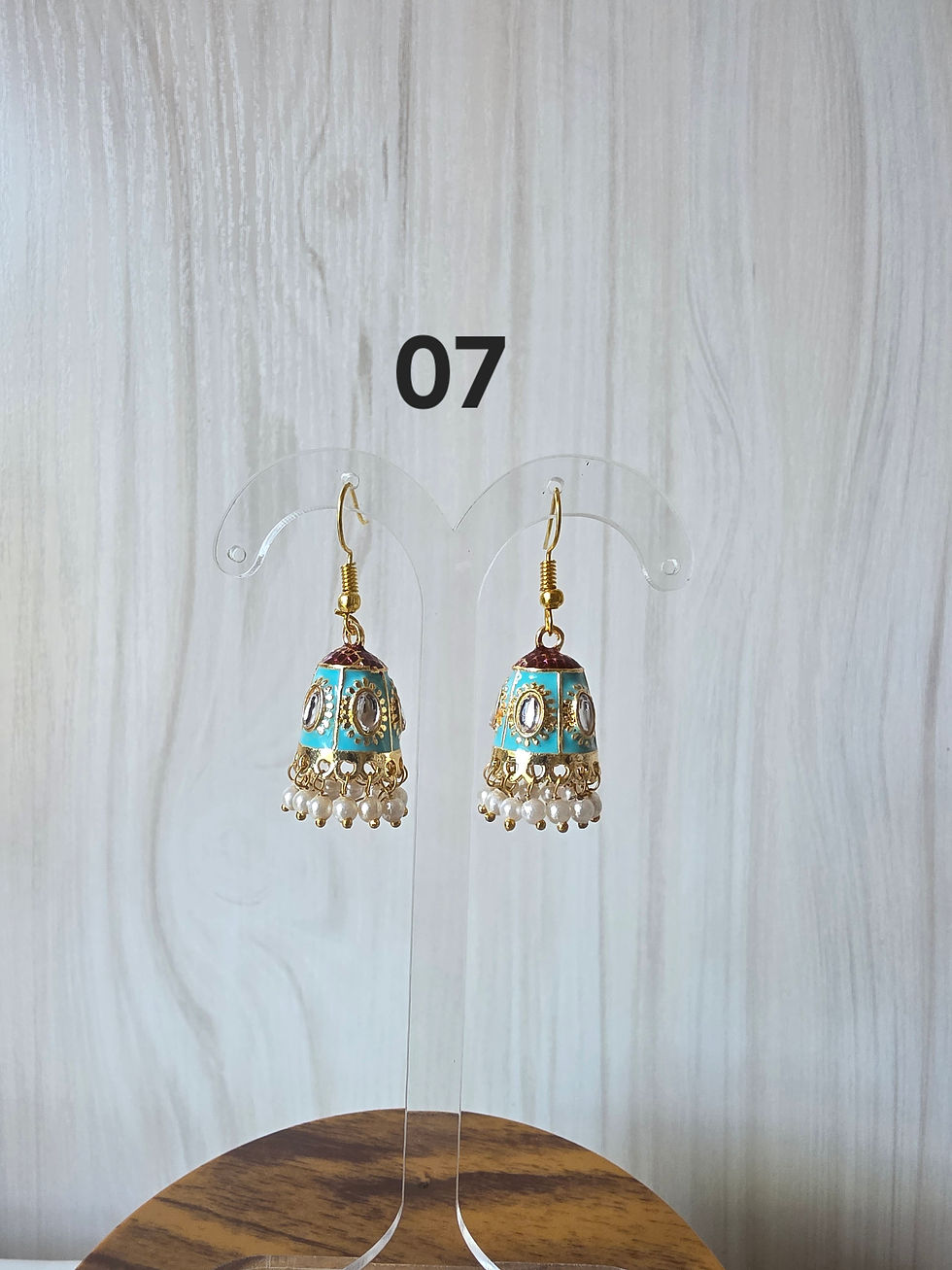 Thumbnail: Kundan Meenakari Jhumke