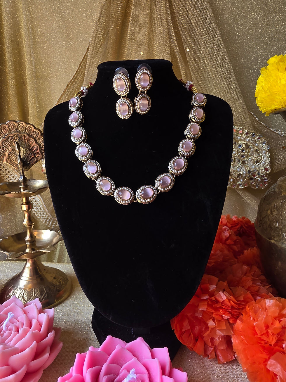 Thumbnail: Polki Necklace set