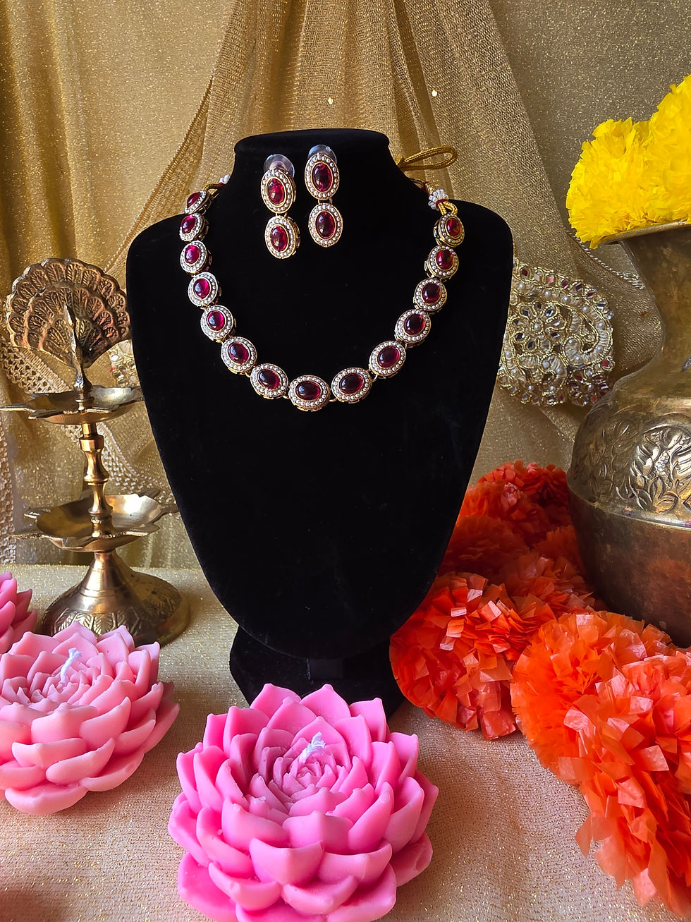 Thumbnail: Polki Necklace set