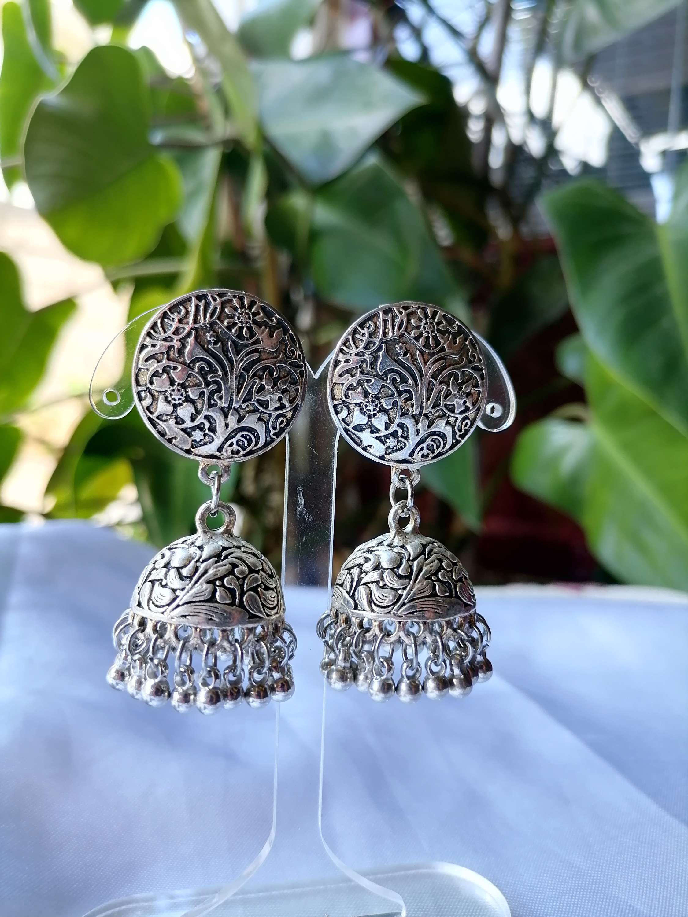 Oxidized Jhumkas 