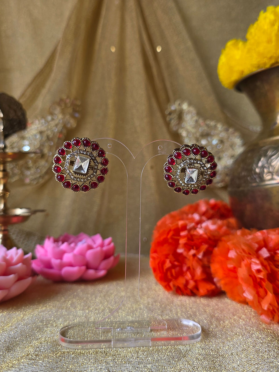 Thumbnail: Polki Studs Earrings 