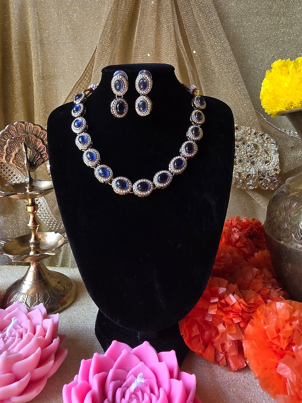 Thumbnail: Polki Necklace set