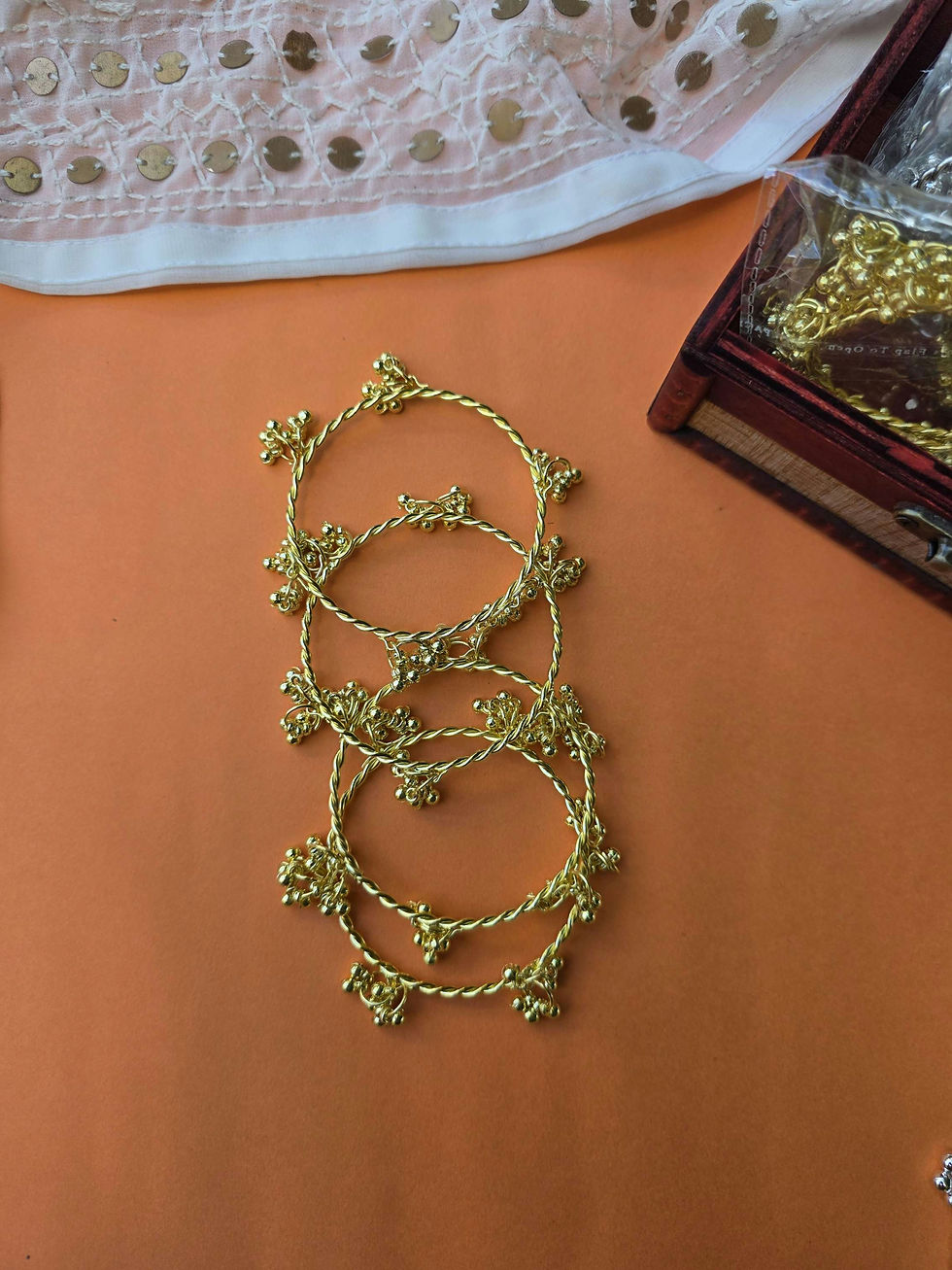 Thumbnail: Kashmiri Ghoongroo  Bangle II - Set of 4