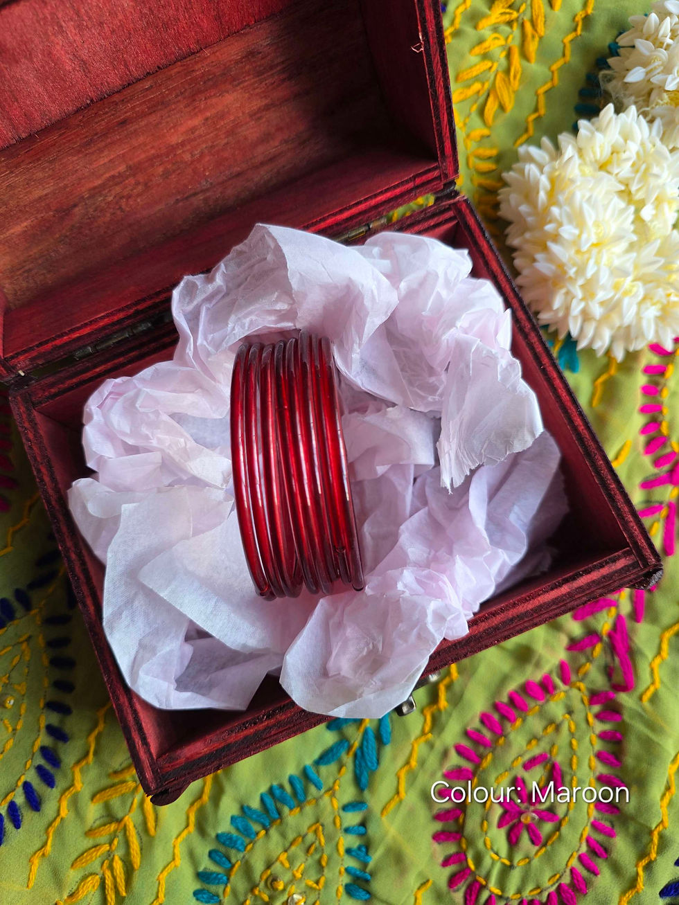 Thumbnail: Plain mini jelly Glass bangles