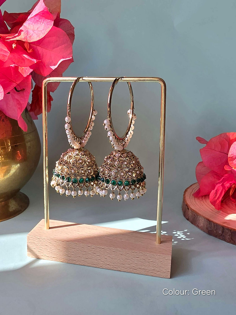 Thumbnail: Polki Hoop Jhumka