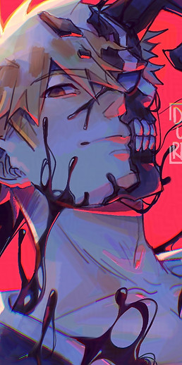 Colored sketch: smooth coloring style