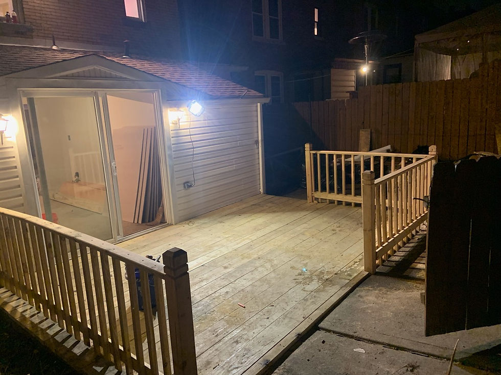 Deck Construction After