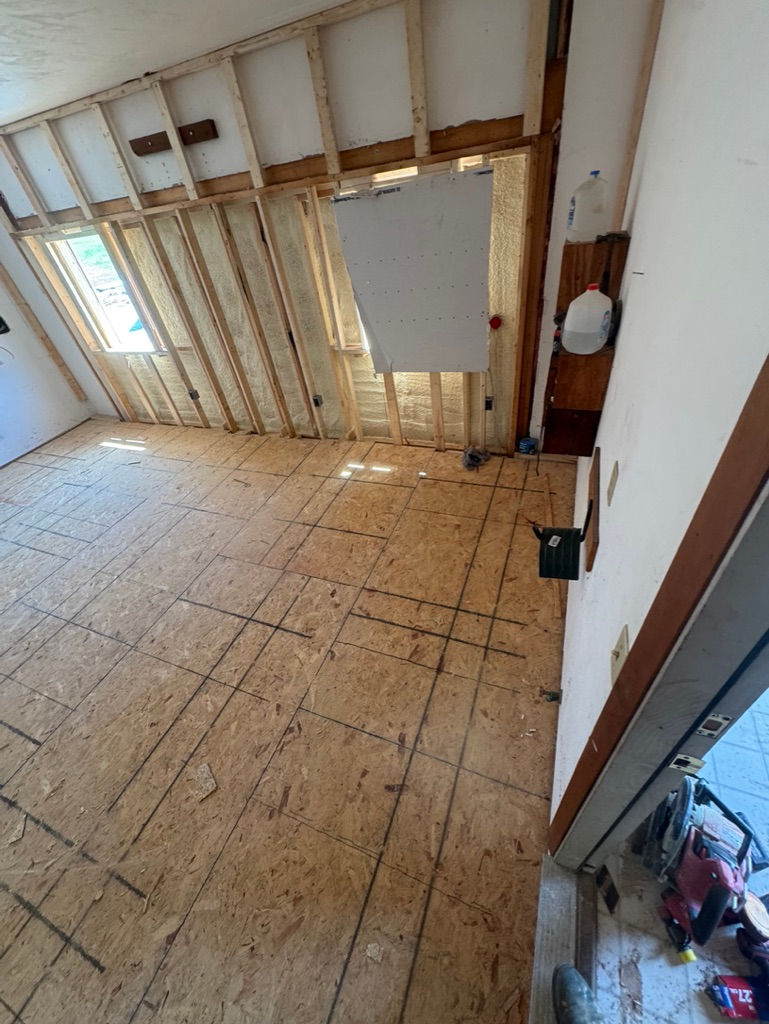 Subfloor And Insulation Installation After