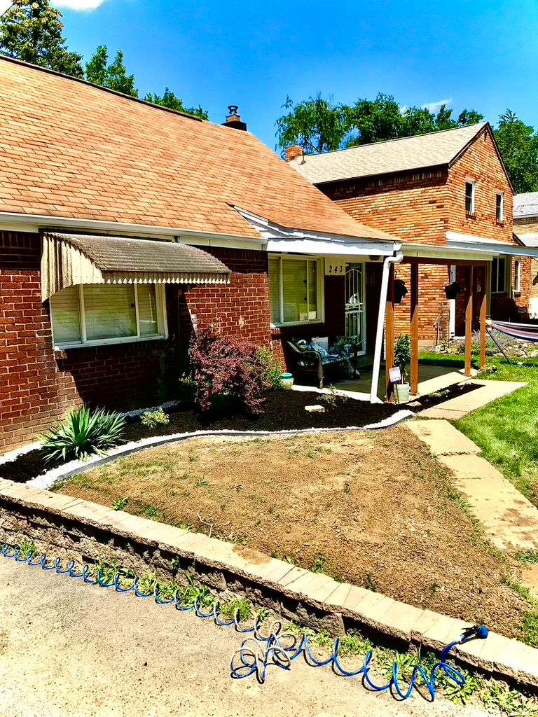 Landscape Renovation And Decorative Rocks Final Result