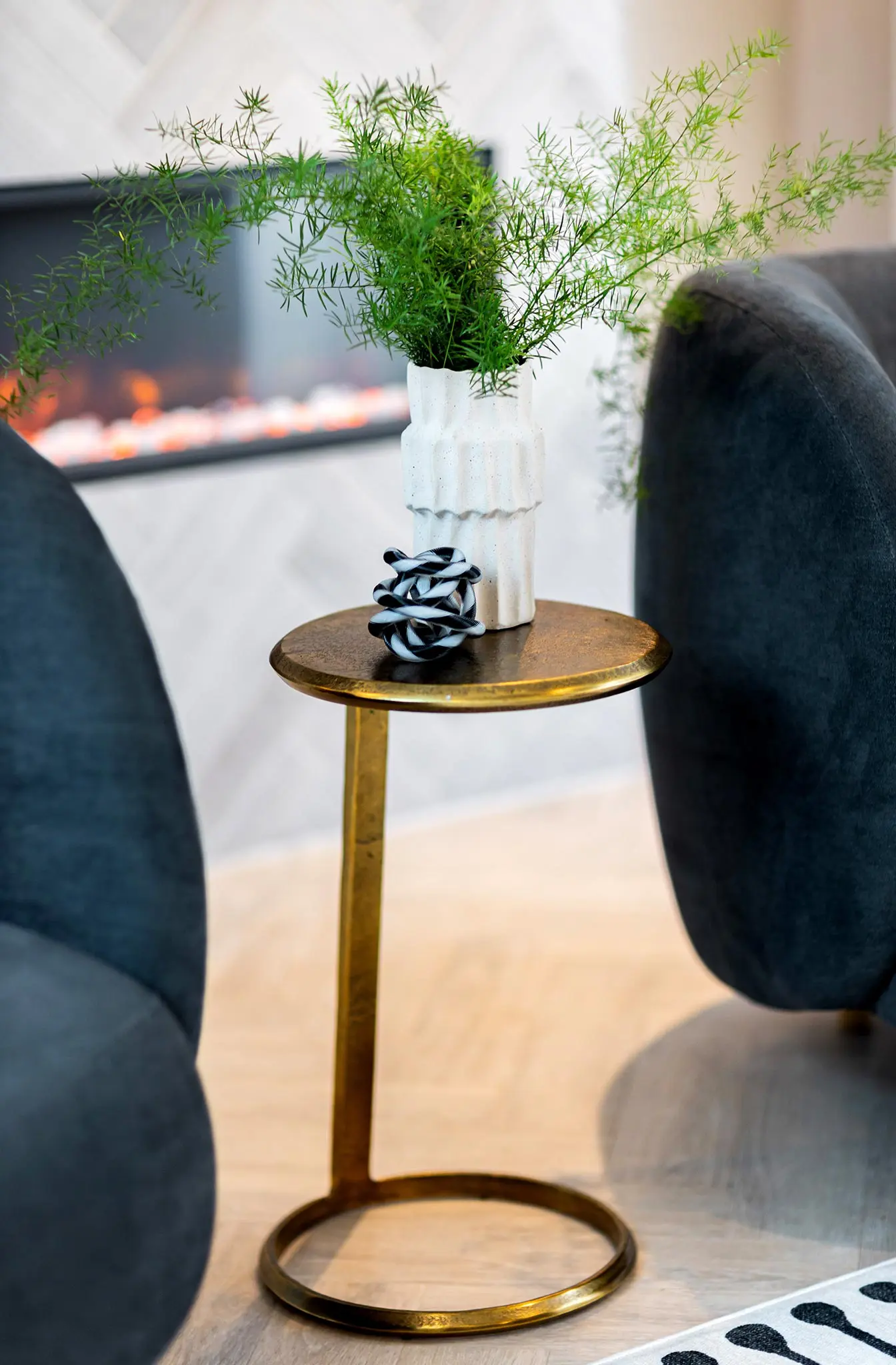 Luxury Interior Design Family Home Open plan NSD Studio Hampshire Nick Snow design kitchen worktops island pendant lighting details Surrey Hampshire styling accessories